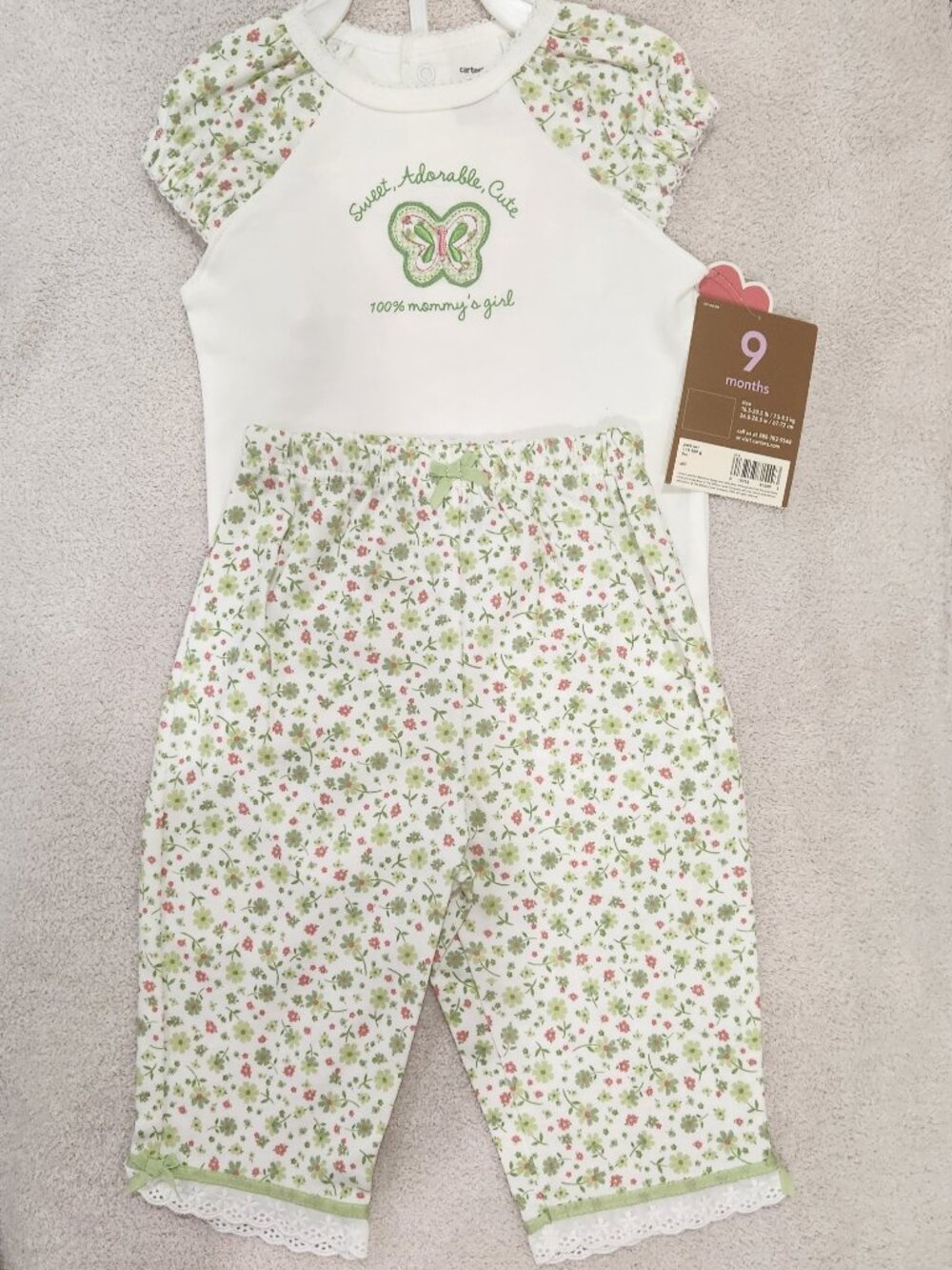 Carter's - Baby Girls' 2-Pc "Mommy's Girl" Pant Set